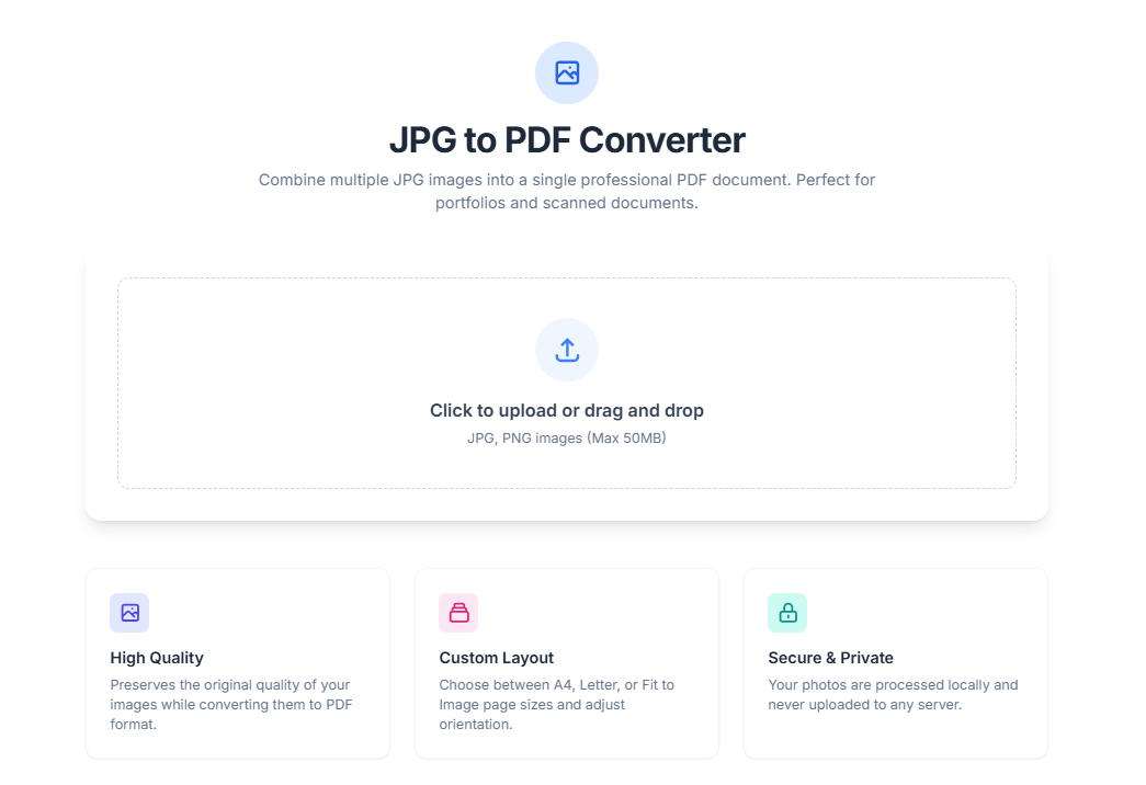 JPG to PDF Converter with Toolota
