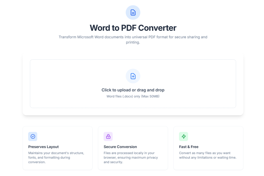 Word to PDF Converter image