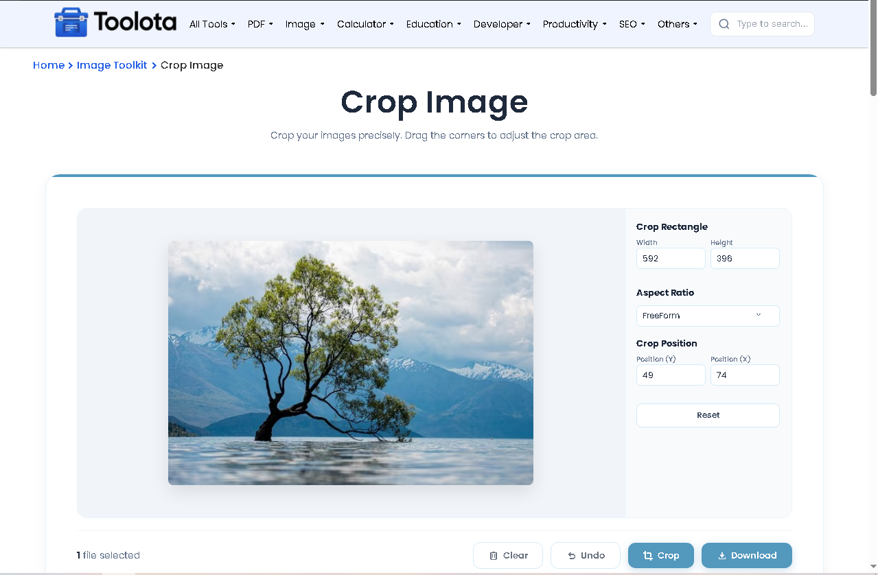 crop image online Tools