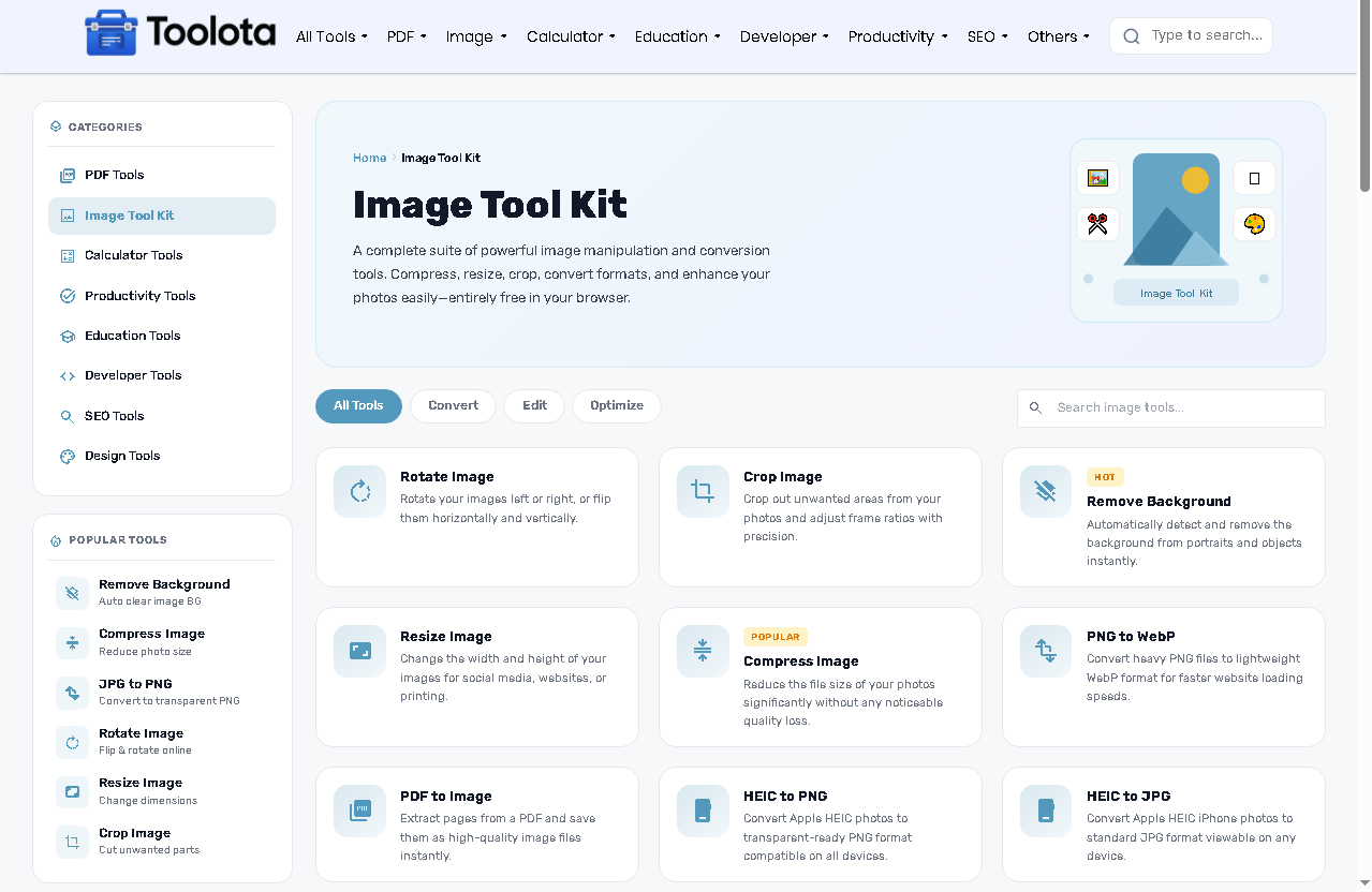 Free Online Image ToolKit