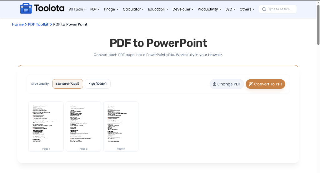 PDF to PowerPoint – Free PDF to PowerPoint Converter