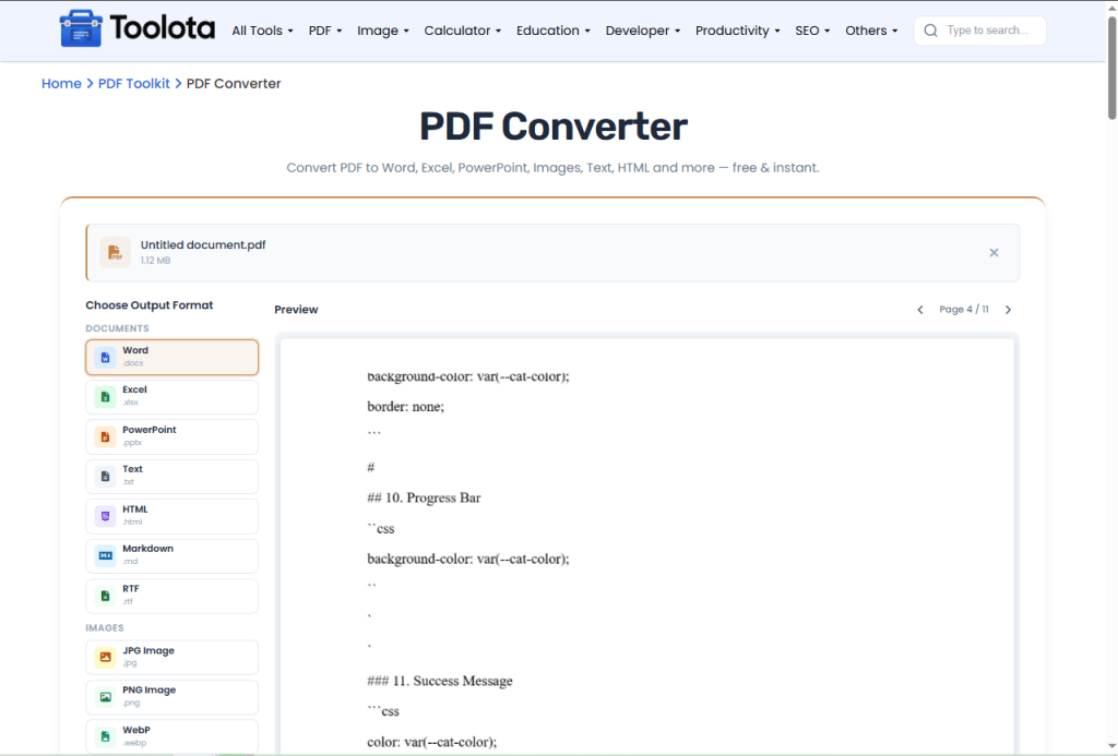 PDF Converter Free
